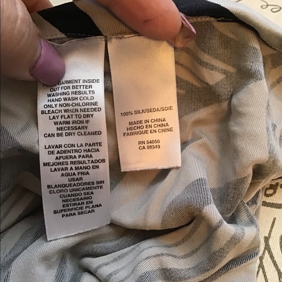 Anne Klein A-line Skirt 100% Silk Large - Picture 5 of 5